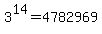 3%5E14=4782969