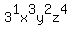 3%5E1x%5E3y%5E2z%5E4