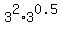 3%5E2%2A3%5E0.5