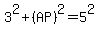 3%5E2%2B%28AP%29%5E2=5%5E2