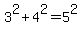 3%5E2%2B4%5E2=5%5E2
