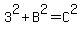 3%5E2%2BB%5E2=C%5E2