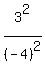 3%5E2%2F%28-4%29%5E2