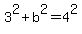 3%5E2+%2B+b%5E2+=+4%5E2