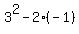 3%5E2+-+2%2A%28-1%29