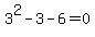 3%5E2-3-6=0