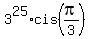 3%5E25%2Acis%28pi%2F3%29