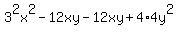 3%5E2x%5E2-12xy-12xy%2B4%2A4y%5E2