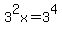 3%5E2x+=+3%5E4