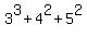 3%5E3%2B4%5E2%2B5%5E2