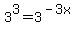 3%5E3+=+3%5E%28-+3x%29