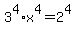 3%5E4+%2A+x%5E4+=+2%5E4+