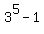 3%5E5-1