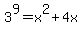 3%5E9=x%5E2%2B4x