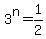 3%5En=1%2F2