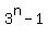 3%5En-1