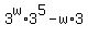 3%5Ew+%2A+3%5E5-w+%2A+3