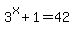 3%5Ex%2B1=42
