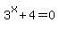 3%5Ex%2B4+=+0