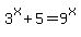 3%5Ex%2B5=9%5Ex