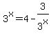 3%5Ex=4-3%2F3%5Ex