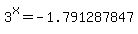 3%5Ex+=+-1.791287847