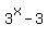 3%5Ex+-+3