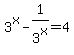 3%5Ex-1%2F3%5Ex=4