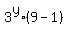 3%5Ey%2A%289-1%29