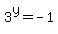 3%5Ey=-1