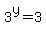 3%5Ey=3