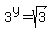 3%5Ey=sqrt%283%29