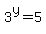 3%5Ey+=+5