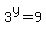 3%5Ey+=+9