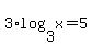 3+%2Alog%283%2Cx%29+=+5+
