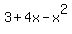 3+%2B+4x-x%5E2