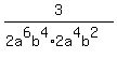 3+%2F%282a%5E6b%5E4%2A2a%5E4b%5E2%29