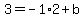 3+=+-1%2A2+%2B+b