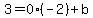 3+=+0%2A%28-2%29+%2B+b