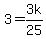 3+=+3k%2F25