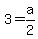 3+=+a%2F2