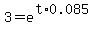 3+=+e%5E%28t%2A0.085%29