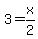 3+=+x%2F2