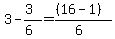 3+-+%283%29%2F%286%29+=+%28%2816-1%29%29%2F%286%29
