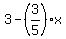 3+-+%283%2F5%29x
