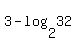 3+-+log%282%2C32%29