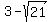 3+-+sqrt%2821%29
