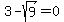 3+-+sqrt%289%29+=+0