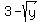 3+-+sqrt%28y%29