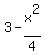 3+-+x%5E2%2F4